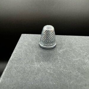 Vintage Monopoly Silver Thimble Replacement Game Piece